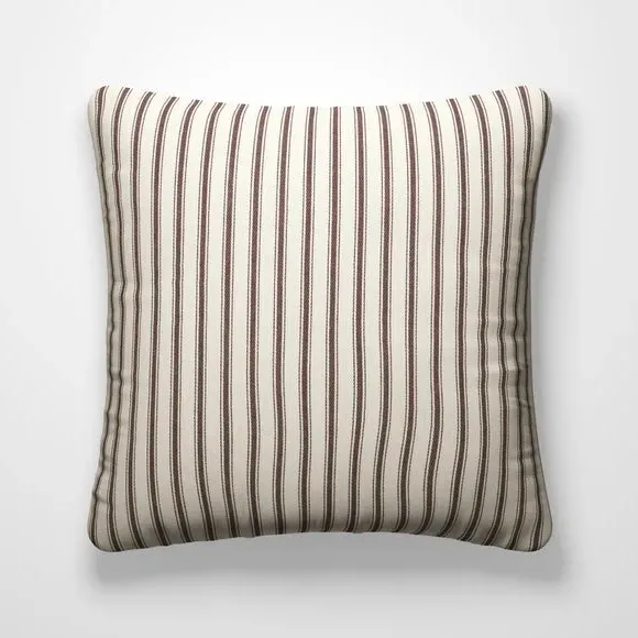 Striped Cushion Cover with Edge Options - Purple