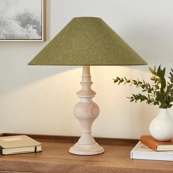 Table Lamp Base - Natural, Rubberwood