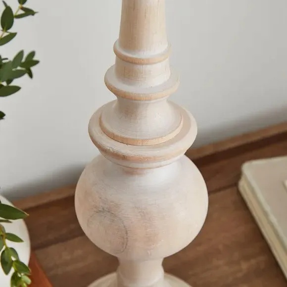 Table Lamp Base - Natural, Rubberwood