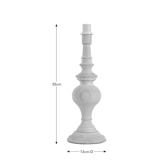 Table Lamp Base - Natural, Rubberwood