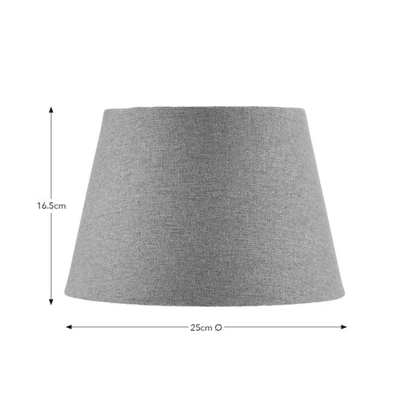 Tapered Lamp Shade with Brass Frame - Gold