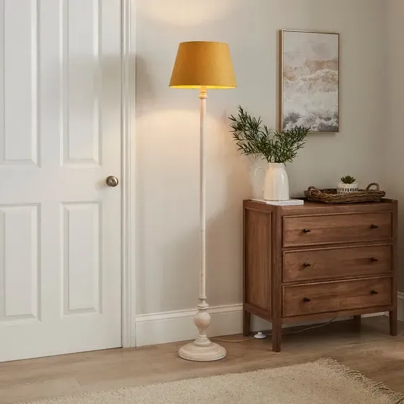 Tapered Lamp Shade with Brass Frame - Gold