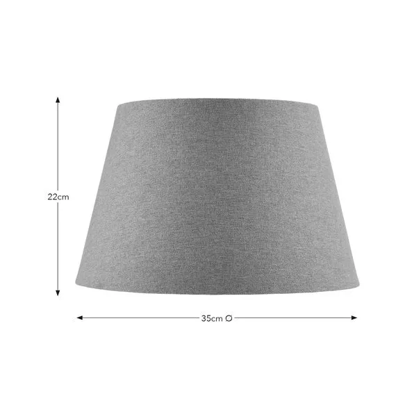 Tapered Lamp Shade with Brass Frame - Gold