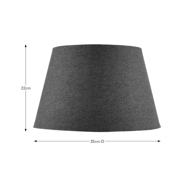 Tapered Lamp Shade with Brass Frame - Olive