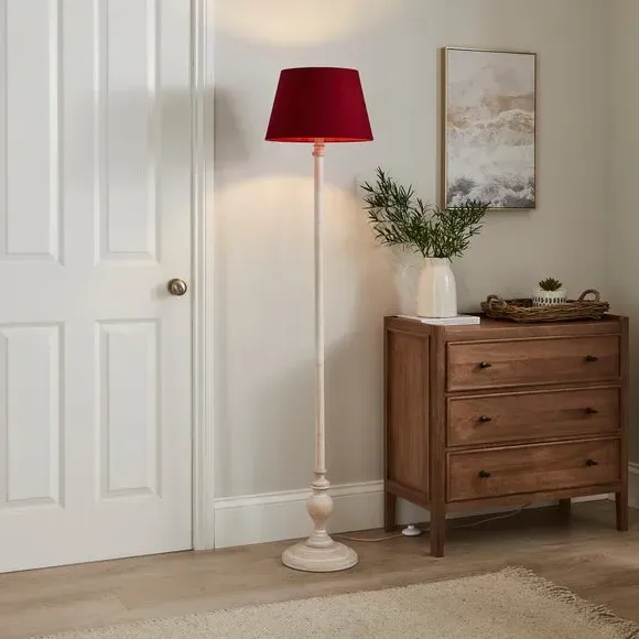 Tapered Lamp Shade with Brass Frame - Wine