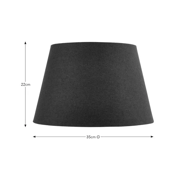 Tapered Lamp Shade with Brass Frame - Wine
