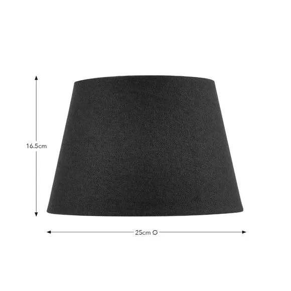 Tapered Lamp Shade with Brass Frame - Wine