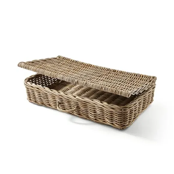 Underbed Storage Trunk - Grey, Rattan