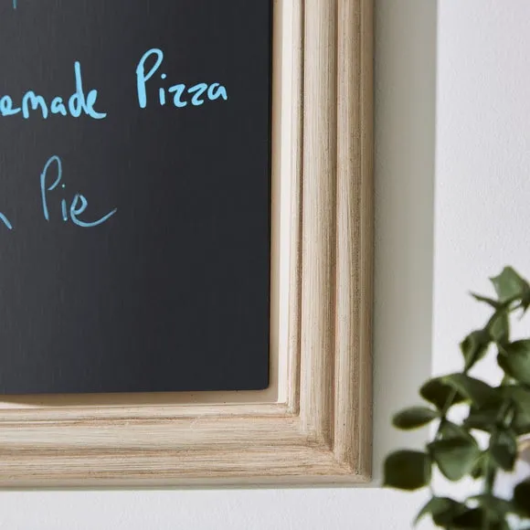 Weekly Menu Memo Board - Wood, Chalkboard