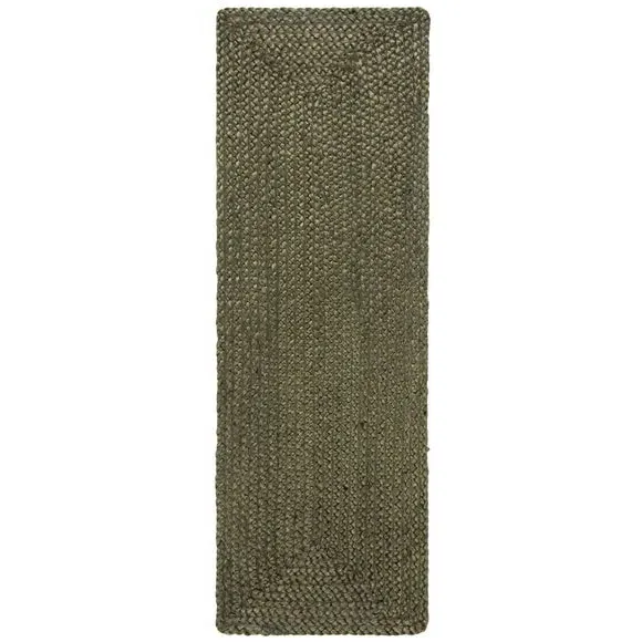 Wide Doormat - Green, Jute