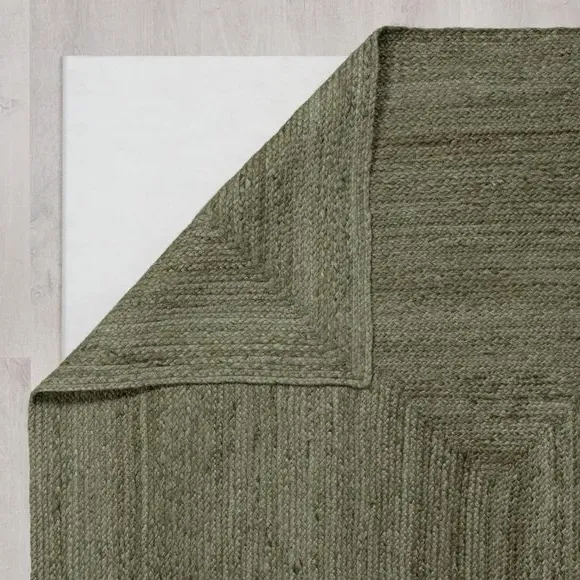 Wide Doormat - Green, Jute
