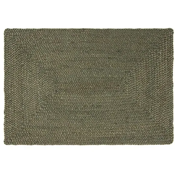 Wide Doormat - Green, Jute