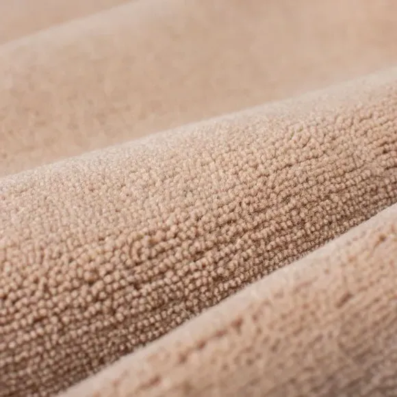 Woven Wool Rug with Dense Pile - Blush
