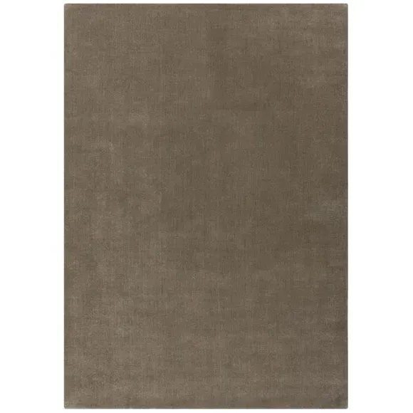 Woven Wool Rug with Dense Pile - Grey