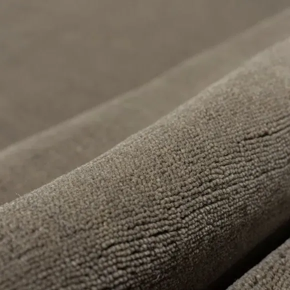 Woven Wool Rug with Dense Pile - Grey