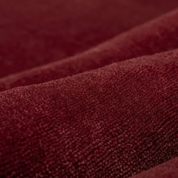 Woven Wool Rug with Dense Pile - Mulberry