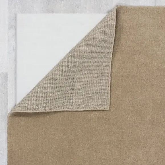 Woven Wool Rug with Dense Pile - Natural