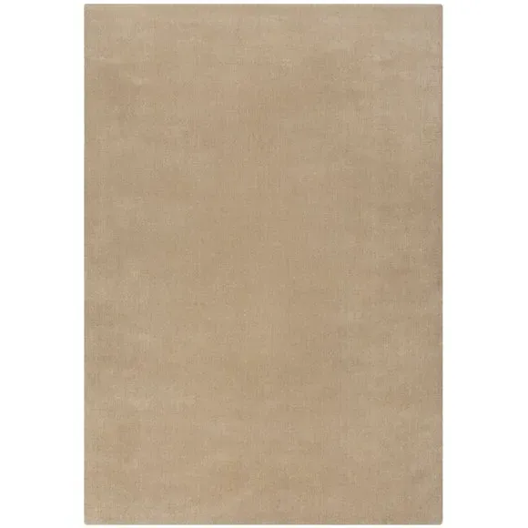 Woven Wool Rug with Dense Pile - Natural