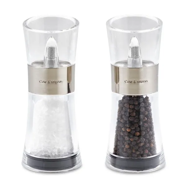Flip Salt & Pepper Mill Set - Clear, Acrylic image