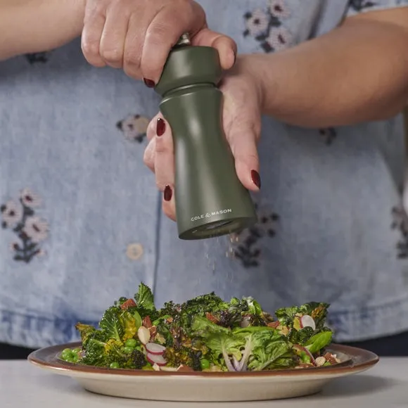 Salt or Pepper Mill with Knobs - Green