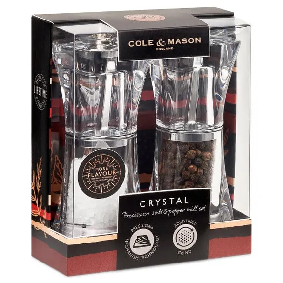 Salt & Pepper Mill Set - Clear, Acrylic