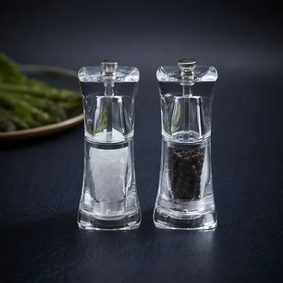 Salt & Pepper Mill Set - Clear, Acrylic image