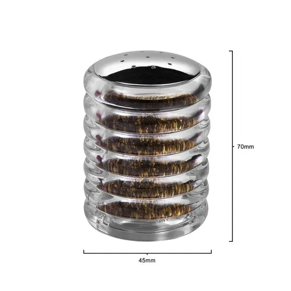 Set of 2 Beehive Salt & Pepper Shakers - Clear