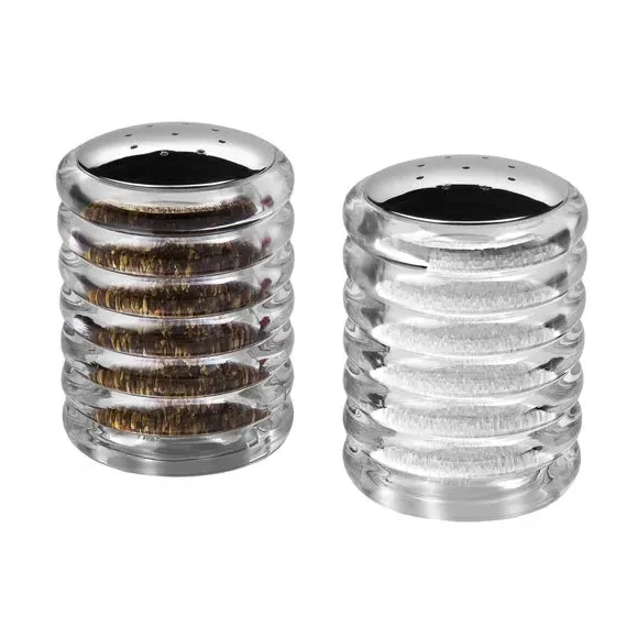 Set of 2 Beehive Salt & Pepper Shakers - Clear image