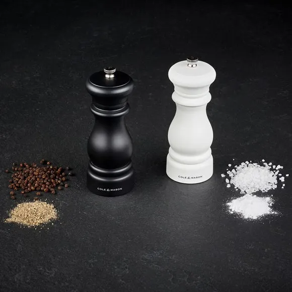 Set of 2 Salt & Pepper Mills - Black, Ceramic
