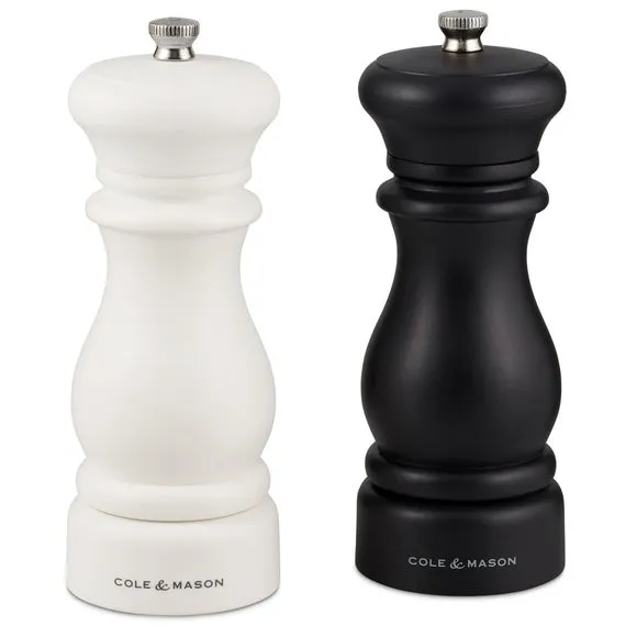 Set of 2 Salt & Pepper Mills - Black, Ceramic image