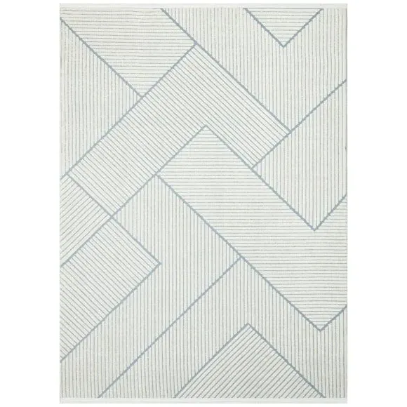 Chevron Indoor Outdoor Rug - Blue