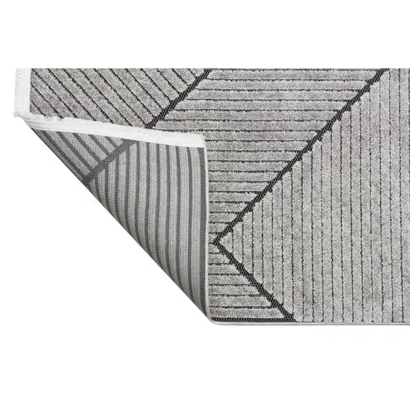 Chevron Indoor Outdoor Rug - Grey