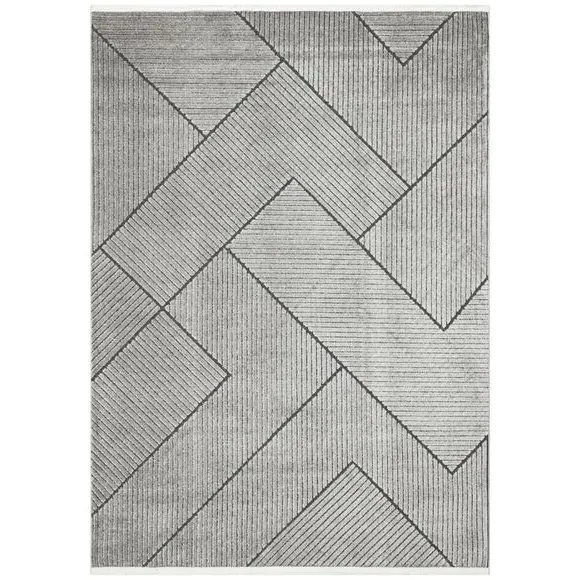 Chevron Indoor Outdoor Rug - Grey