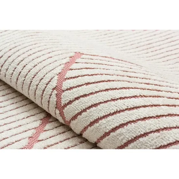 Chevron Indoor Outdoor Rug - Rose