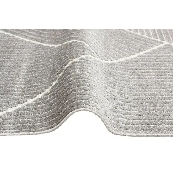 Chevron Indoor Outdoor Rug - Silver