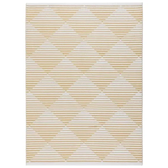 Geometric Indoor Outdoor Rug - Amber