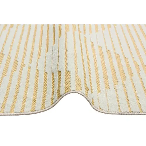 Geometric Indoor Outdoor Rug - Amber