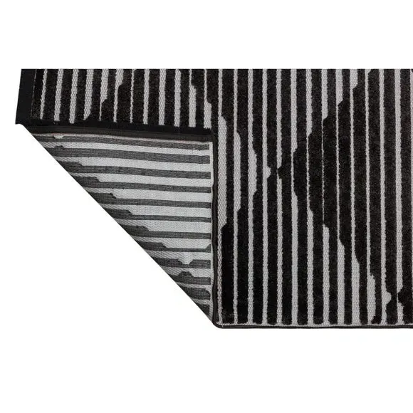 Geometric Indoor Outdoor Rug - Grey