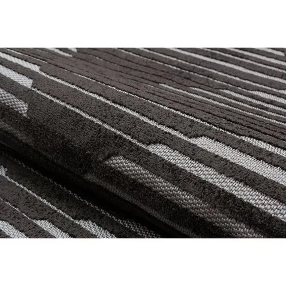 Geometric Indoor Outdoor Rug - Grey
