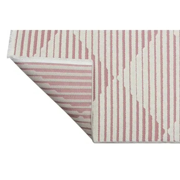 Geometric Indoor Outdoor Rug - Rose