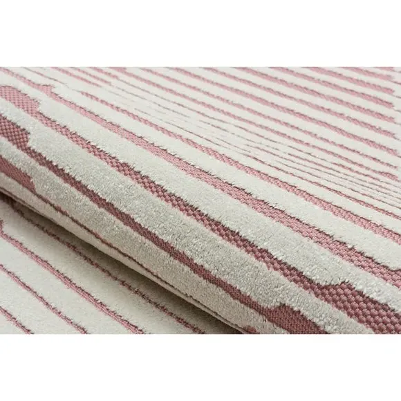 Geometric Indoor Outdoor Rug - Rose