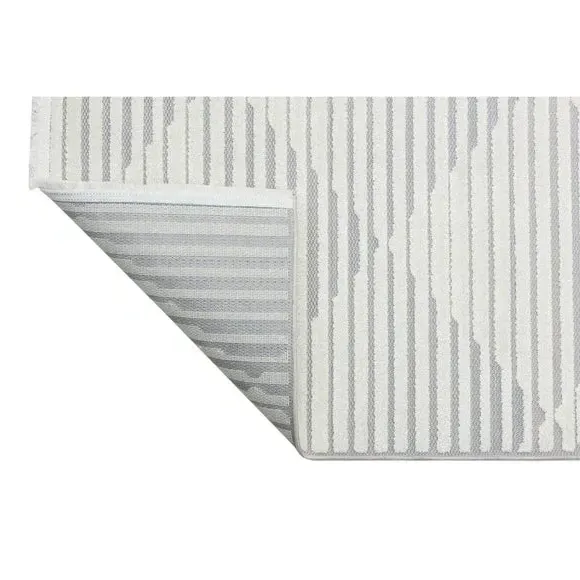 Geometric Indoor Outdoor Rug - Silver
