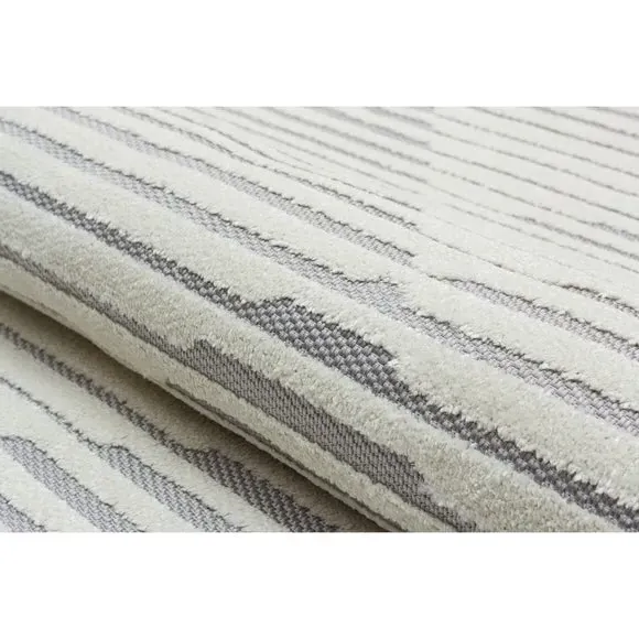 Geometric Indoor Outdoor Rug - Silver