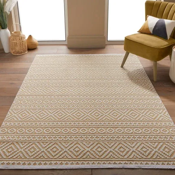 Traditional Indoor Outdoor Rug - Amber