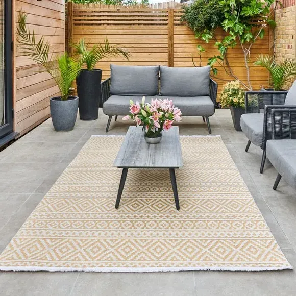 Traditional Indoor Outdoor Rug - Amber