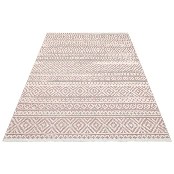 Traditional Indoor Outdoor Rug - Rose