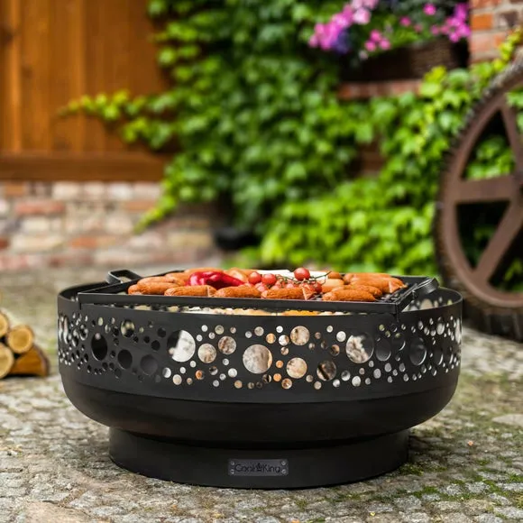 Concave Fire Bowl Decorative - Black, Steel
