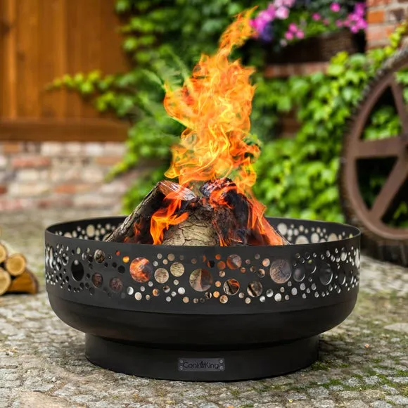 Concave Fire Bowl Decorative - Black, Steel image