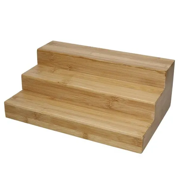 3-Tier Spice Rack Organiser - Brown, Bamboo