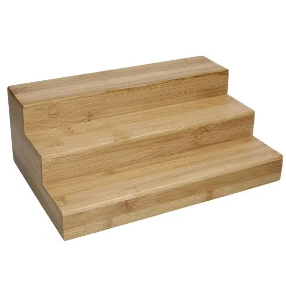 3-Tier Spice Rack Organiser - Brown, Bamboo